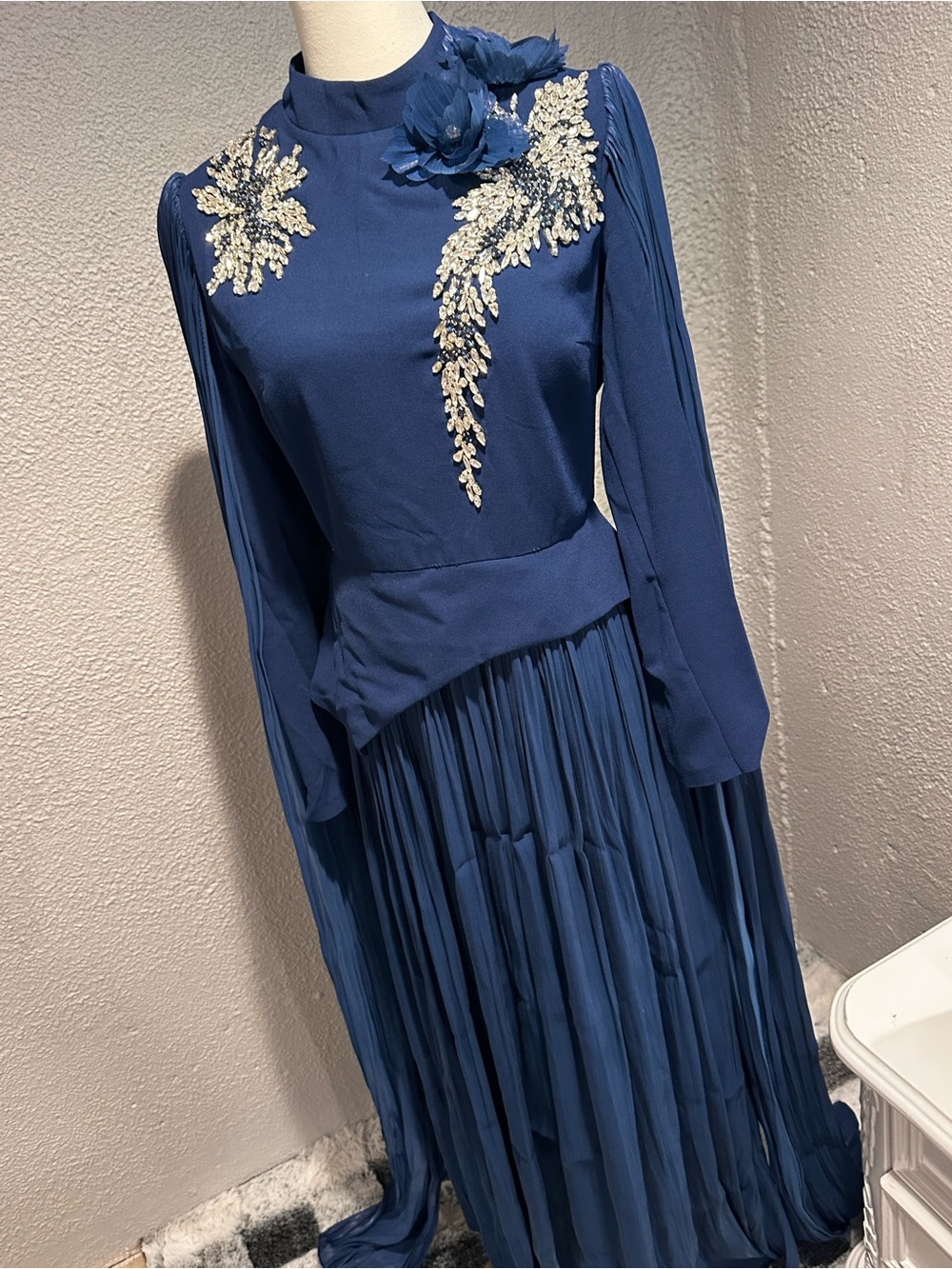 Blue Evening Dress – Worn Once ✨